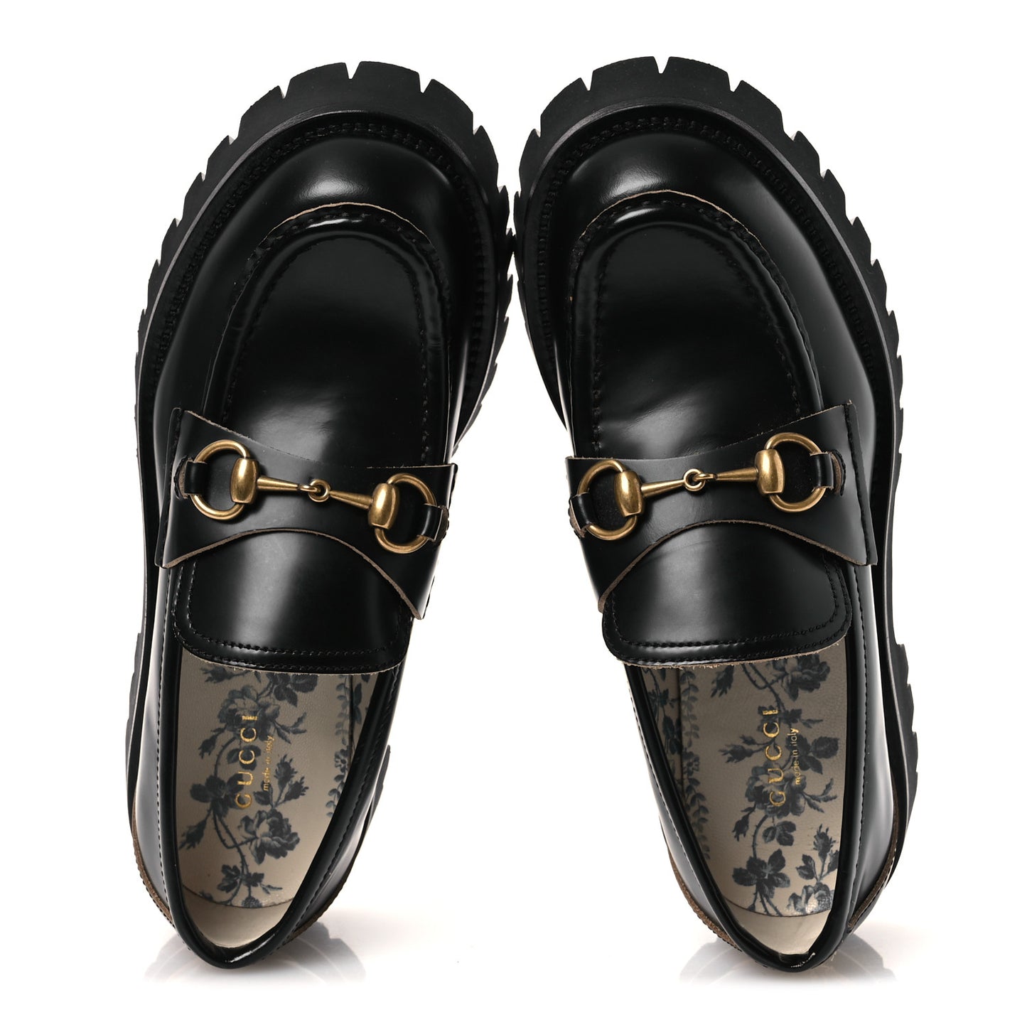 Cordovan Lux Womens Harald Horsebit 25mm Platform Loafers 38 Black