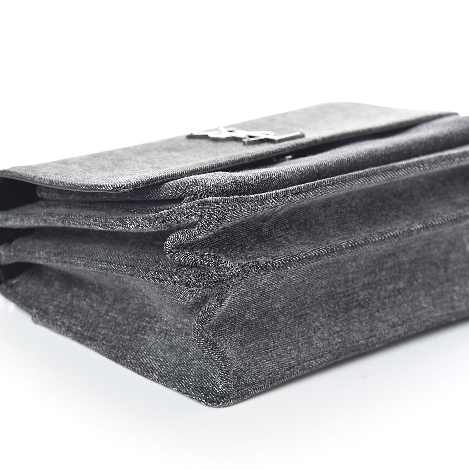 Saint Laurent Denim Medium Monogram Sunset Black 7 of 8