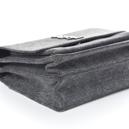 Saint Laurent Denim Medium Monogram Sunset Black 7 of 8