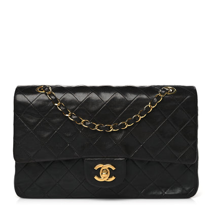Chanel Lambskin Quilted Medium Double Flap Black 1 of 10