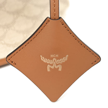 MCM Lauretos Nappa Medium Himmel Shopper Tote Oatmeal 6 of 9