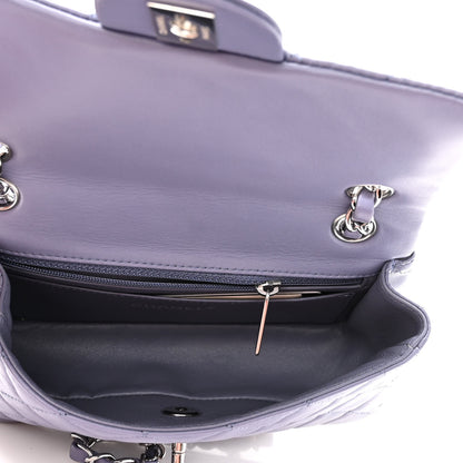 Chanel Lambskin Quilted Mini Rectangular Flap Light Purple 6 of 12