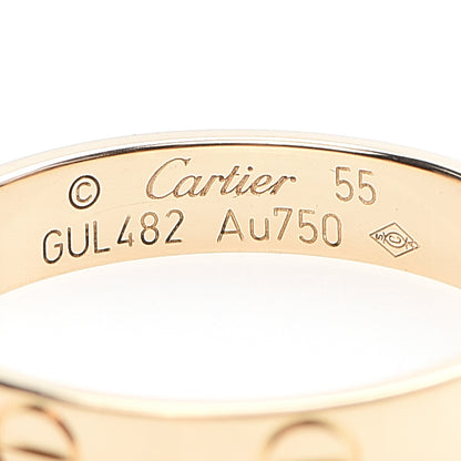 Cartier 18K Yellow Gold 3.5mm LOVE Wedding Band Ring 55 7.25 4 of 6