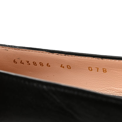 Gucci Malaga Kid Horsebit 75mm Pumps 40 Black 9 of 10