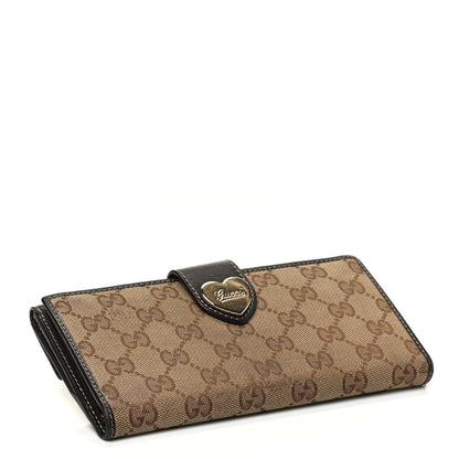 Gucci Monogram Heart Continental Wallet Dark Brown 4 of 7