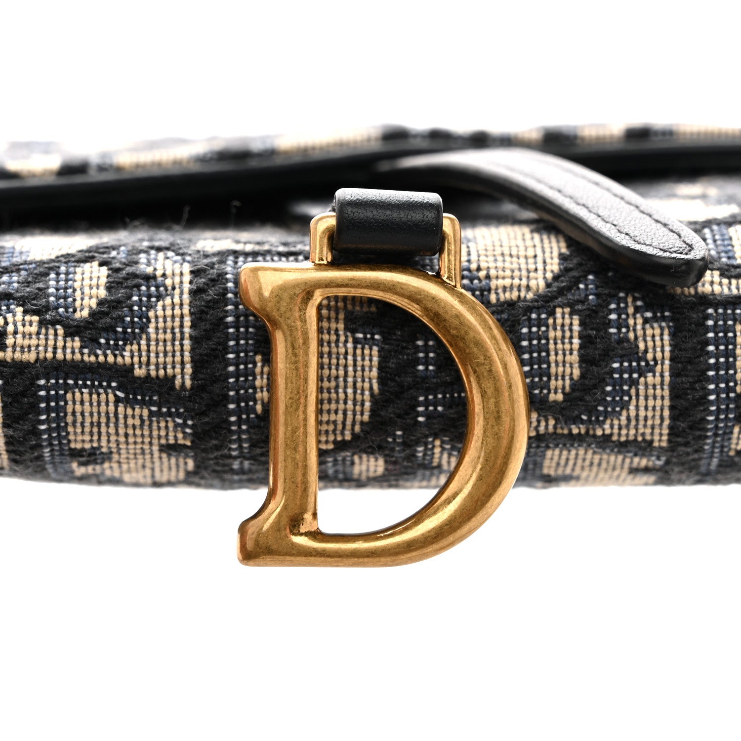 Christian Dior Oblique Saddle Chain Long Wallet Blue 12 of 14