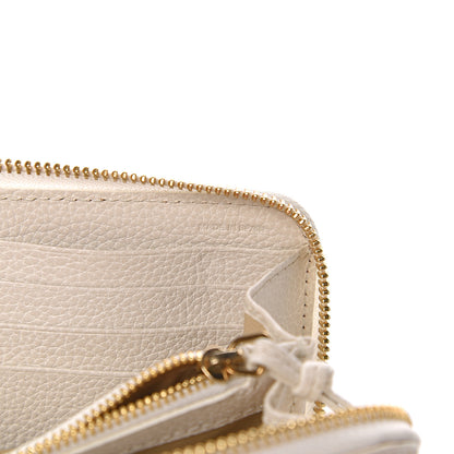 Chloe Grained Calfskin Paraty Long Zip Around Wallet Cream 6 of 7
