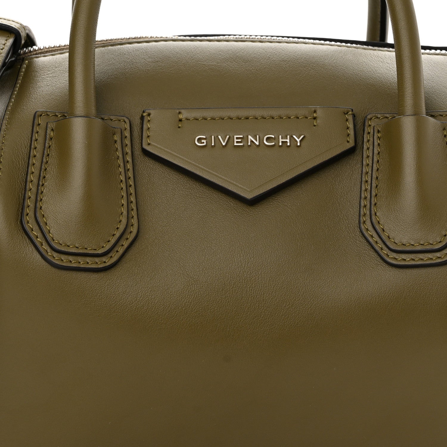 Givenchy Smooth Calfskin Small Soft Antigona Dark Khaki 7 of 9