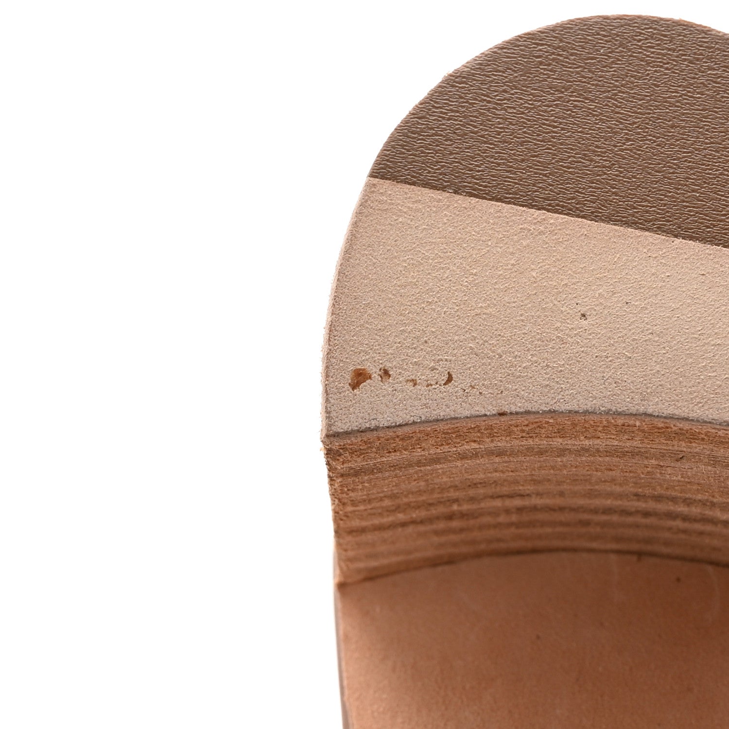 Hermes Calfskin Oasis Sandals 37.5 Gold 12 of 14