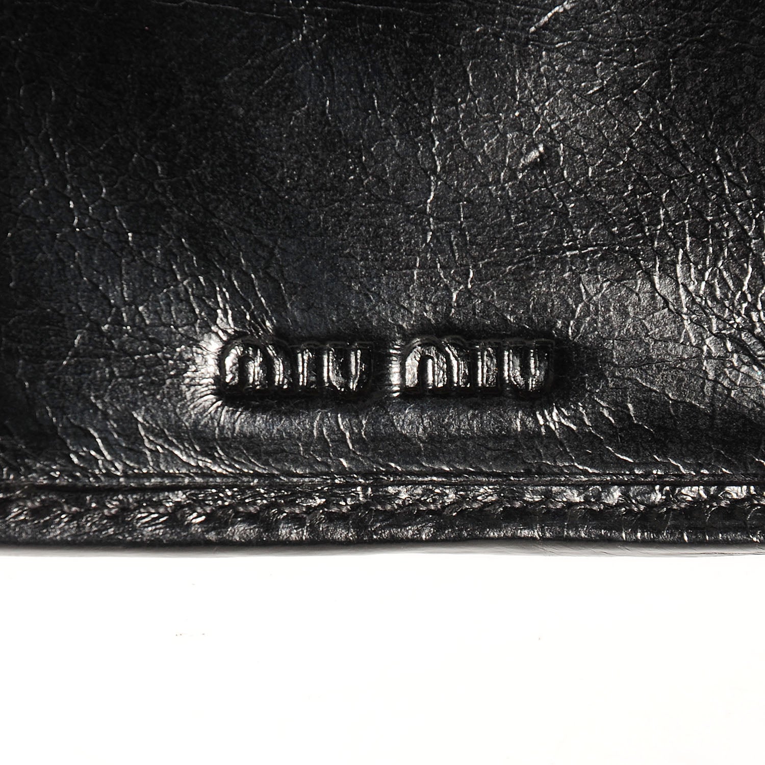 Miu Miu Matelasse Lux Bi-Fold Flap Wallet Nero Black 7 of 9