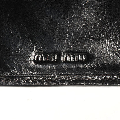 Miu Miu Matelasse Lux Bi-Fold Flap Wallet Nero Black 7 of 9
