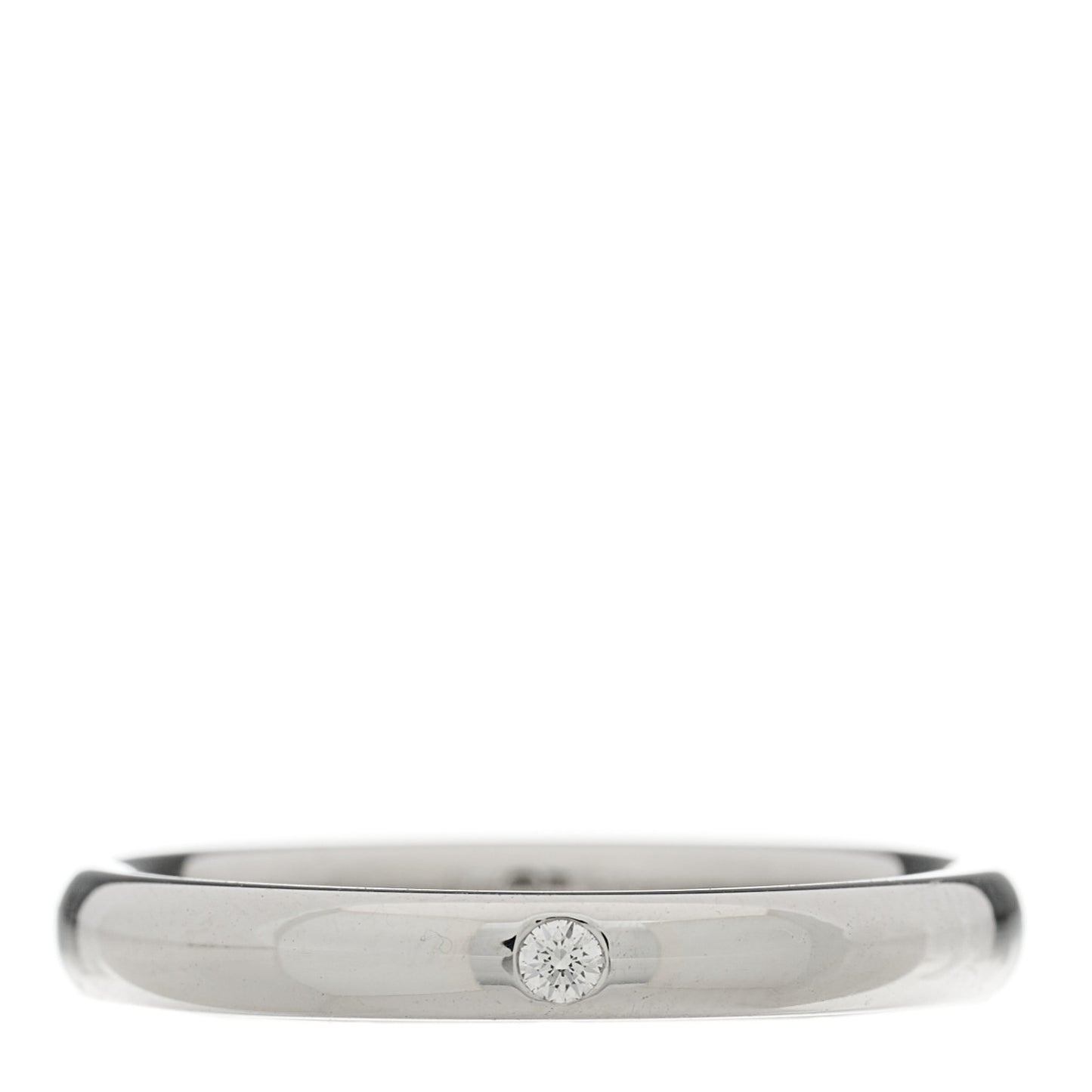 Platinum Diamond Elsa Peretti Band Ring 52 6