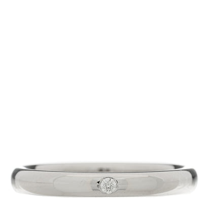 Tiffany Platinum Diamond Elsa Peretti Band Ring 52 6 1 of 8