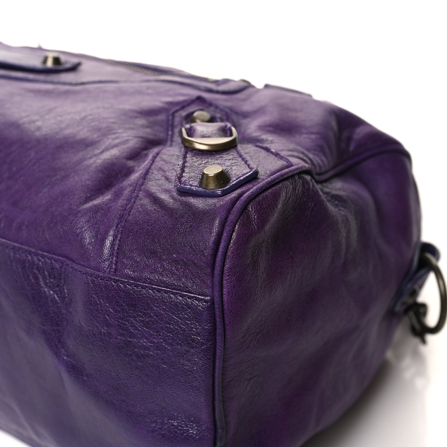 Chevre Classic Hardware Twiggy Eggplant