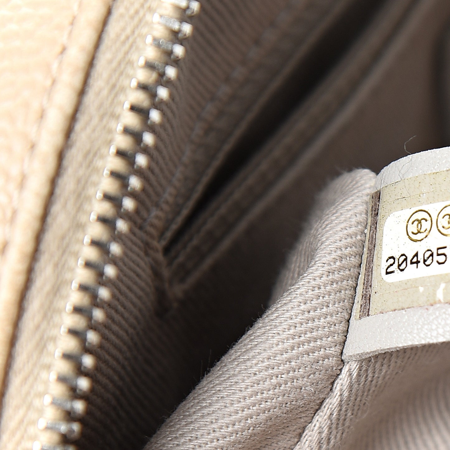 Caviar Quilted Medium Easy Flap Beige