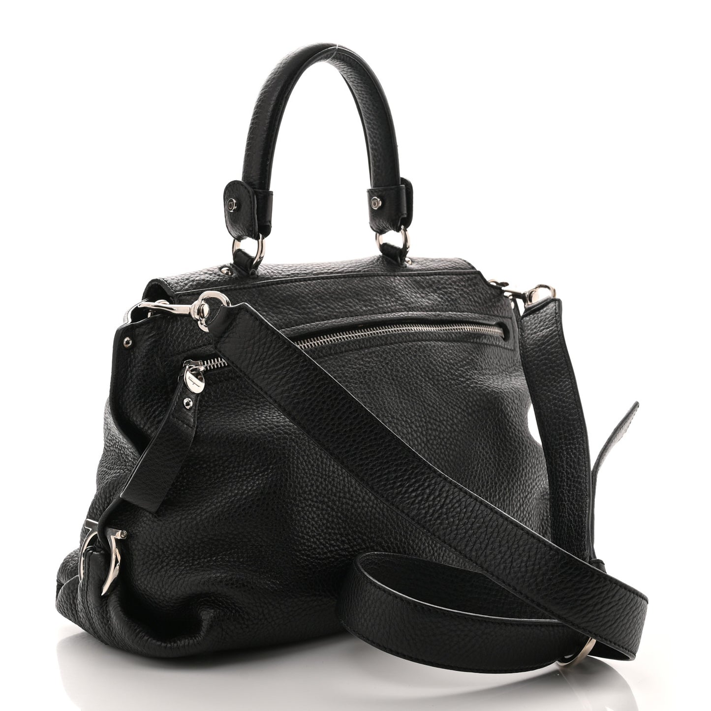 Calfskin Medium Sofia Satchel Black