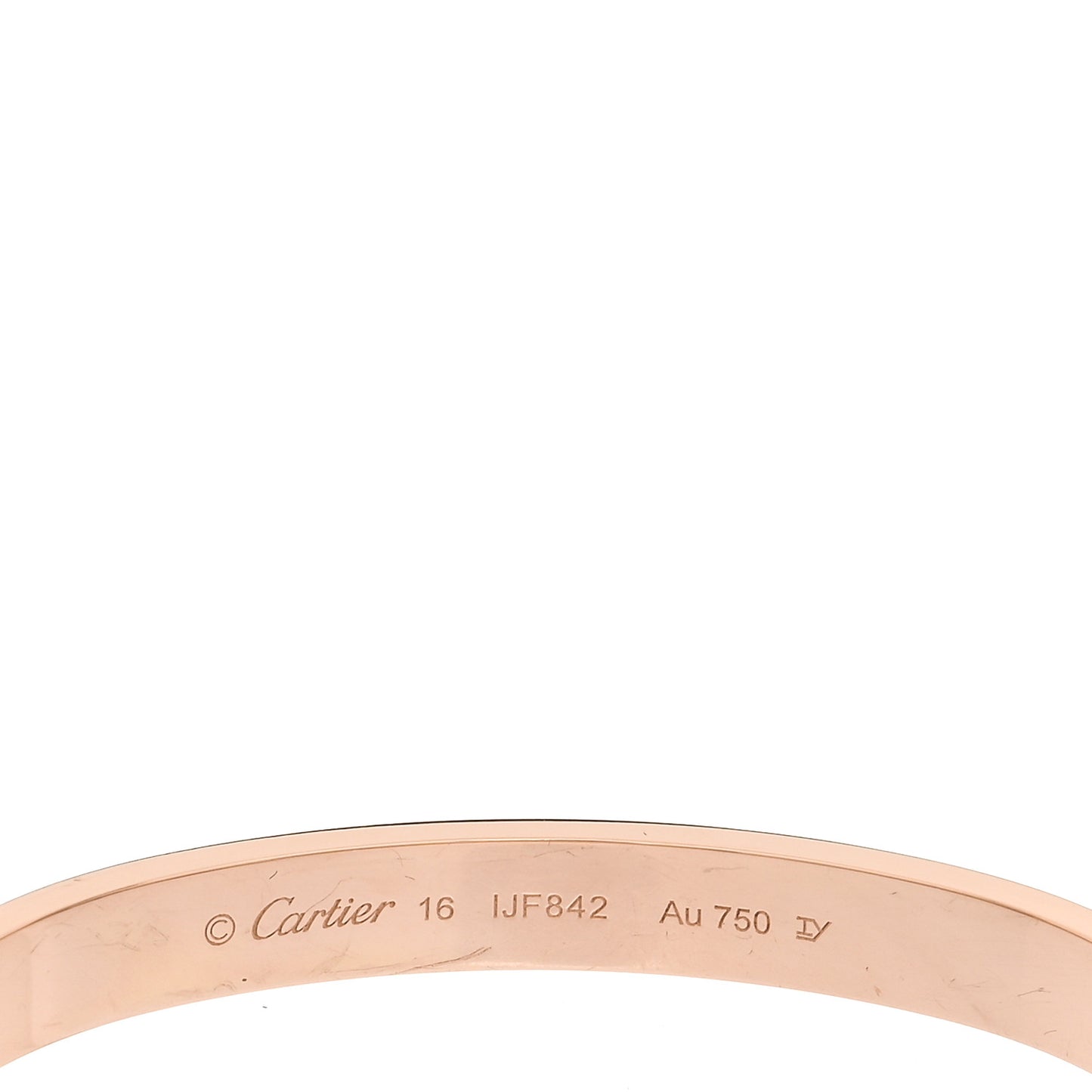 18K Pink Gold LOVE Bracelet 16