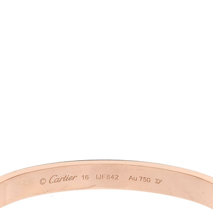Cartier 18K Pink Gold LOVE Bracelet 16 4 of 6