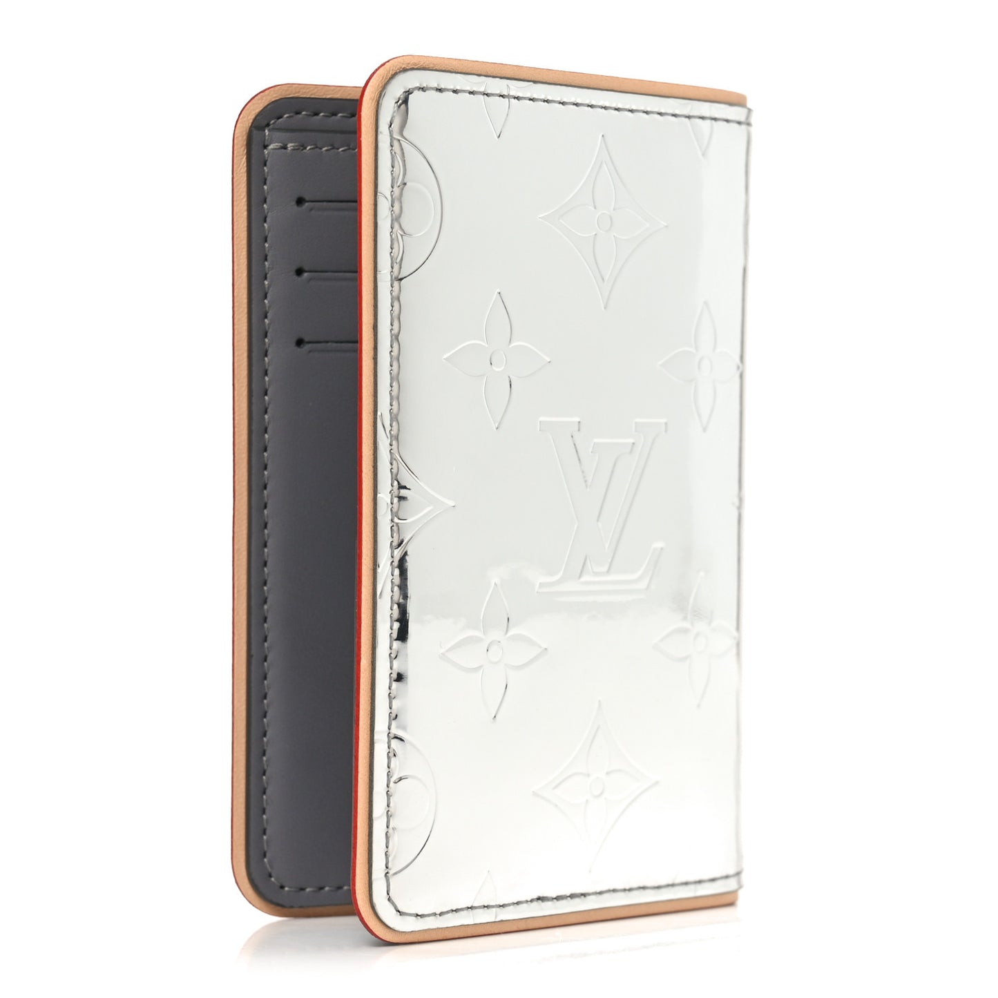 Monogram Mirror Slender Pocket Organizer