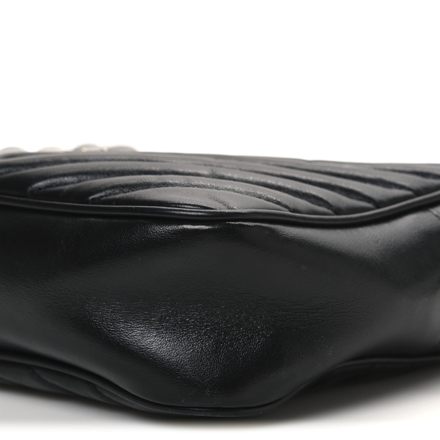 Saint Laurent Calfskin Matelasse Monogram Lou Camera Bag Black 10 of 11