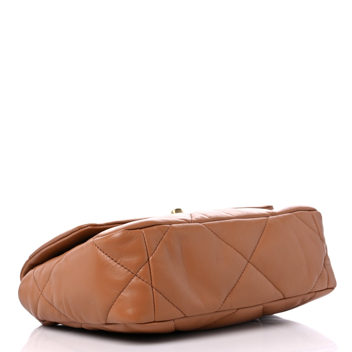 Lambskin Quilted Medium Chanel 19 Flap Brown