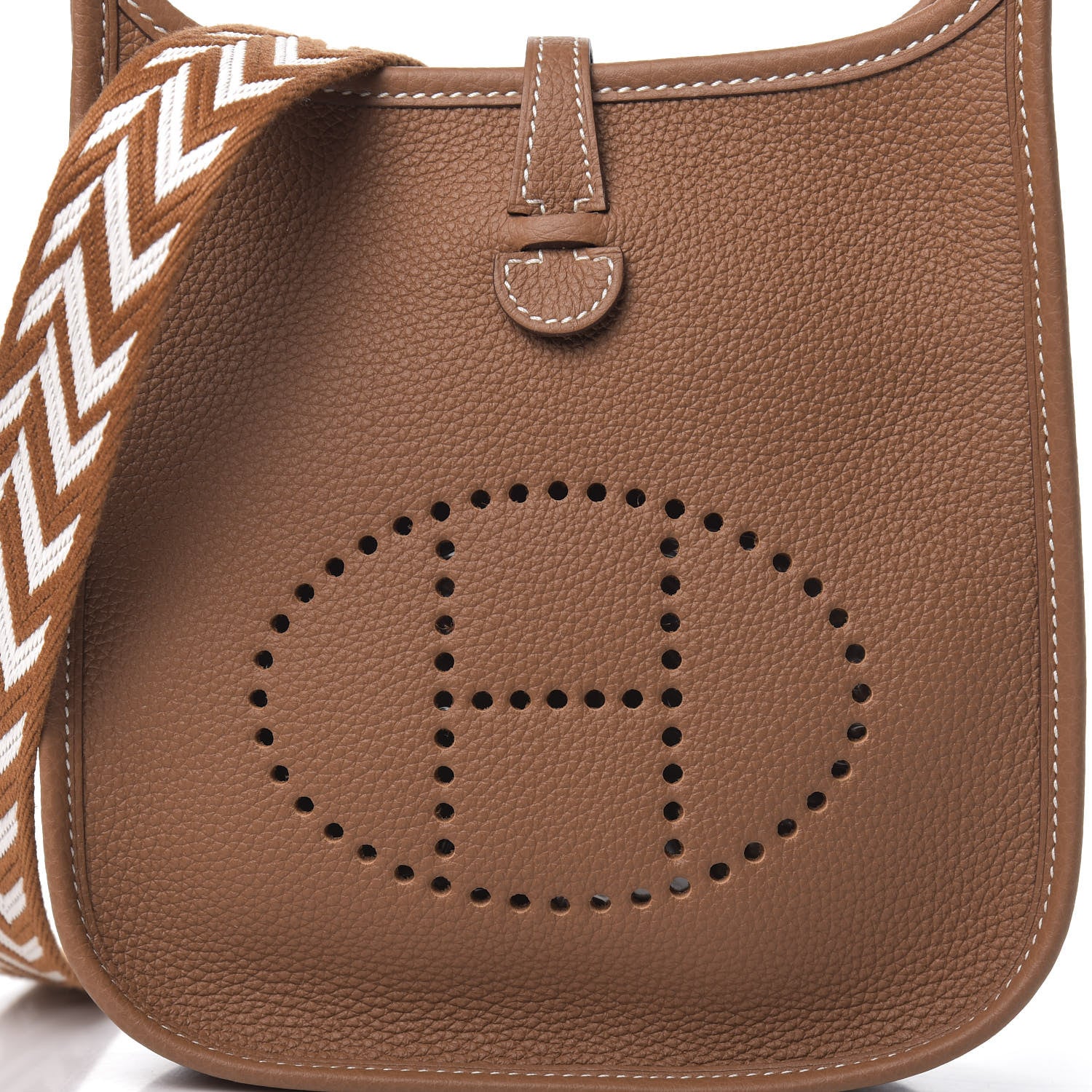 Hermes Taurillon Maurice Amazone Evelyne TPM Gold White 10 of 11