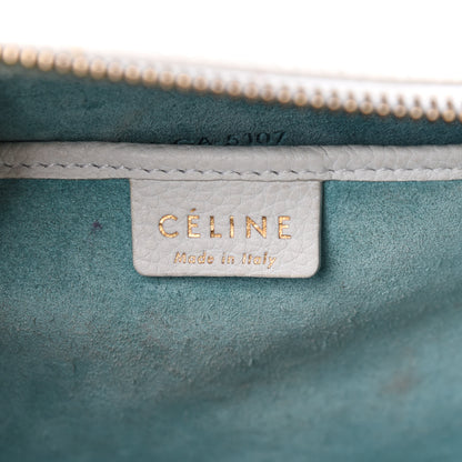 Celine Drummed Calfskin Nano Luggage White 6 of 10