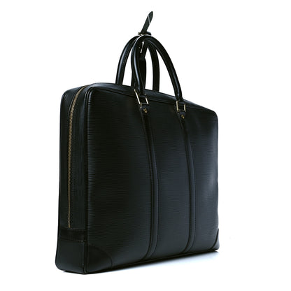 Louis Vuitton Epi Porte-Documents Voyage Briefcase Black 2 of 6