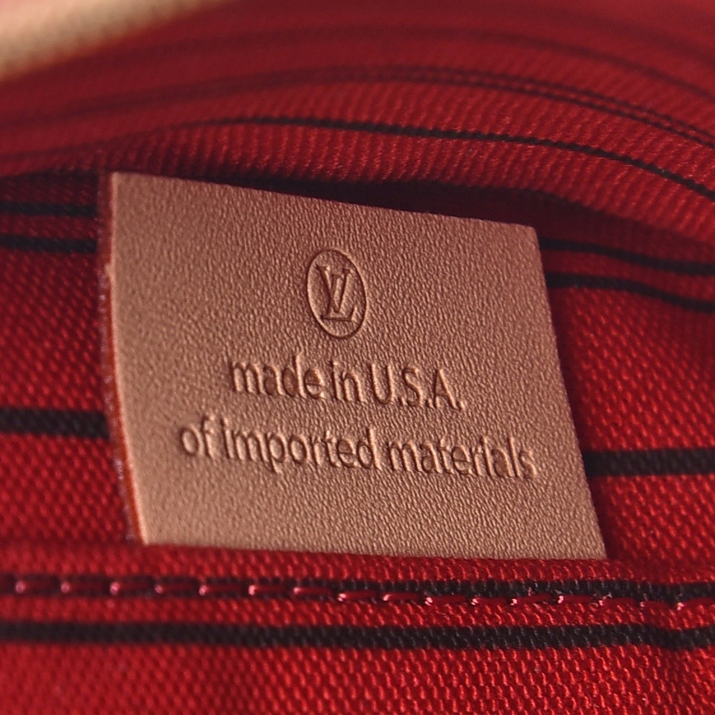 Monogram Neverfull MM GM Pochette Cherry