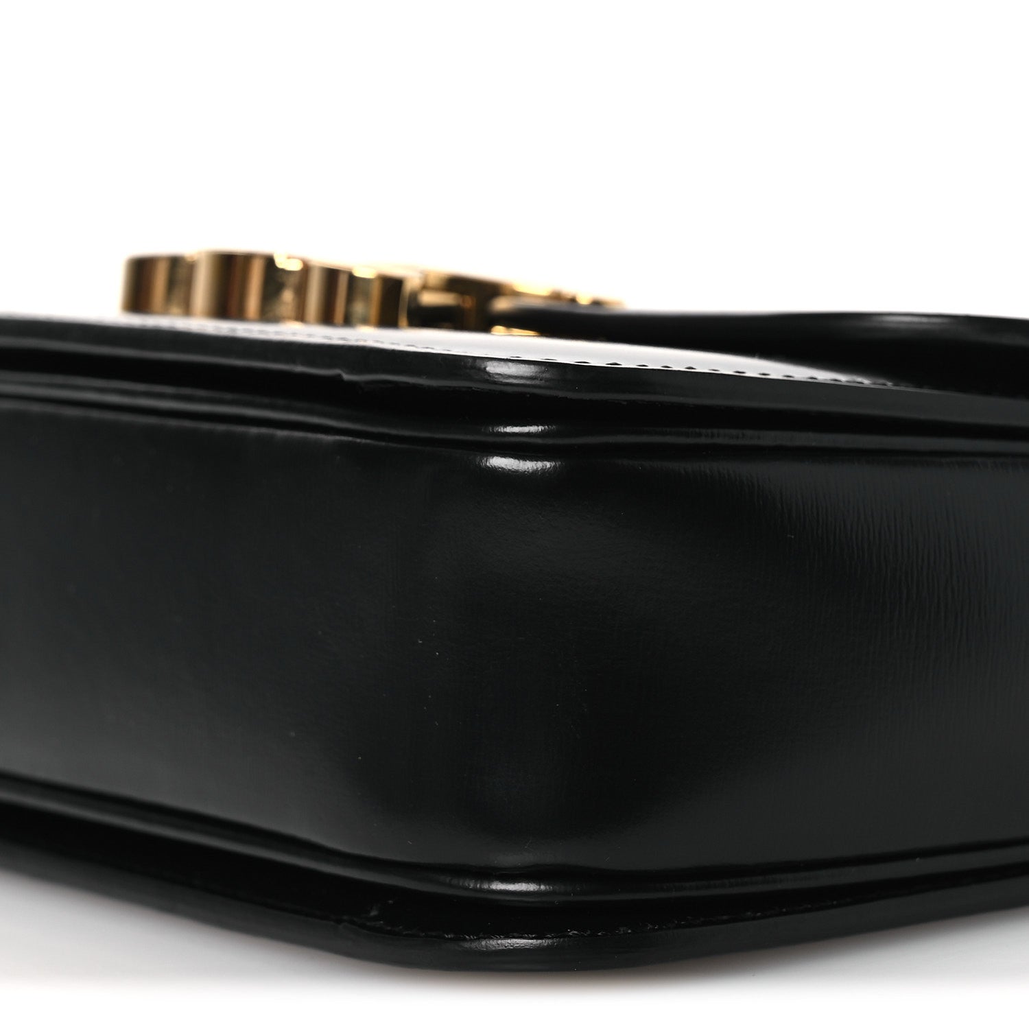 Celine Shiny Calfskin Teen Triomphe Black 9 of 12