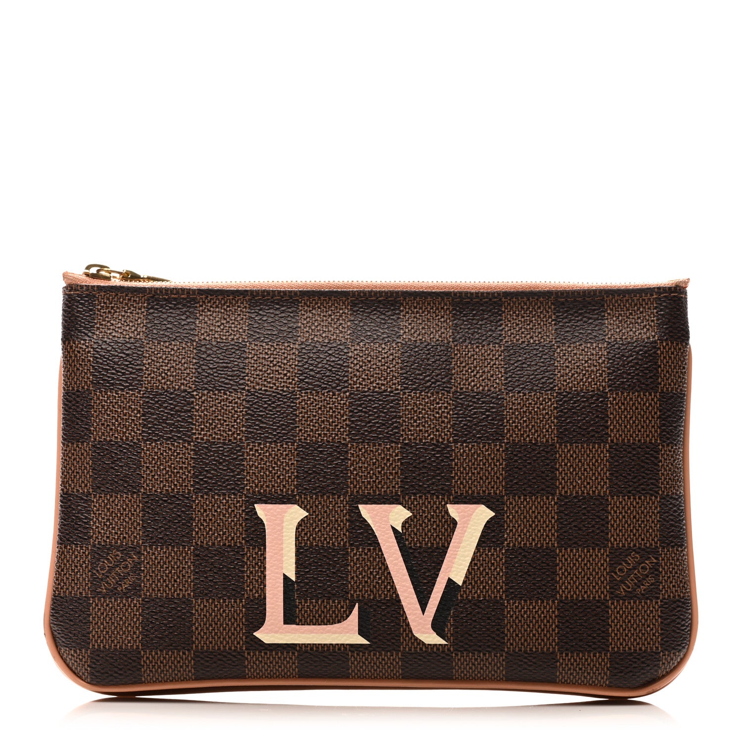 Louis Vuitton Damier Ebene Double Zip Pochette 1 of 9