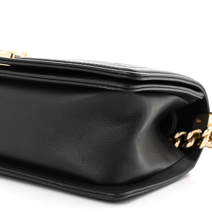 Chanel Lambskin Chevron Quilted Medium Boy Flap Black 10 of 10