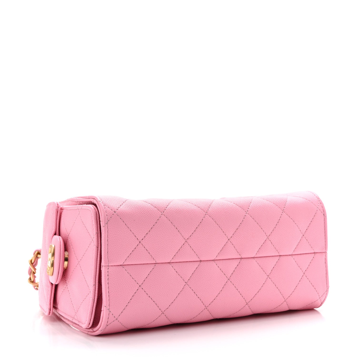 Chanel Caviar Quilted Mini Chanel 25 Handbag Pink 8 of 21