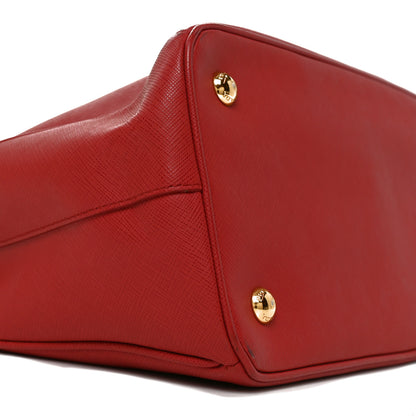 Prada Saffiano Lux Medium Tote Fuoco 8 of 9