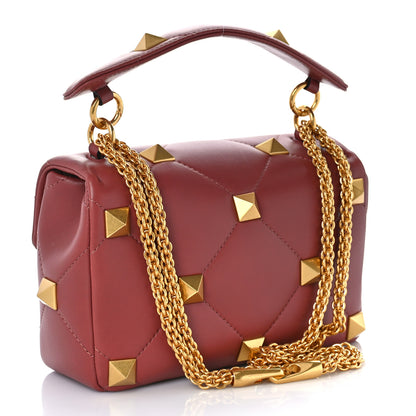 Valentino Garavani Nappa Medium Roman Stud Shoulder Bag Gingerbread 3 of 8