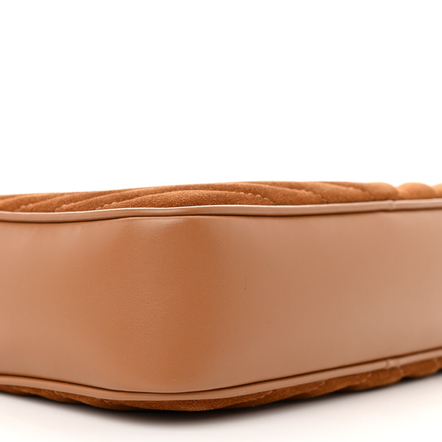 Saint Laurent Suede Matelasse Monogram Lou Camera Bag Cinnamon 9 of 11