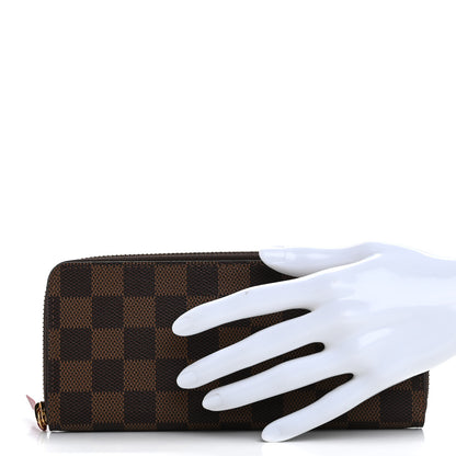 Louis Vuitton Damier Ebene Clemence Wallet Cherry 2 of 8