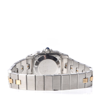 Cartier Stainless Steel 18K Yellow Gold 24mm Santos De Cartier Galbee Quartz Watch 4 of 7