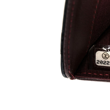 Chanel Lambskin Quilted Zipped Pocket Wallet Black 9 of 10