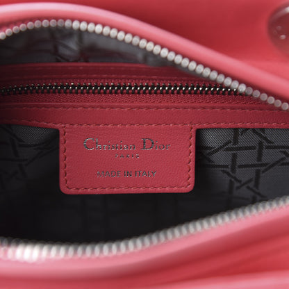 Christian Dior Lambskin Cannage Medium Lady Dior Coral 11 of 13