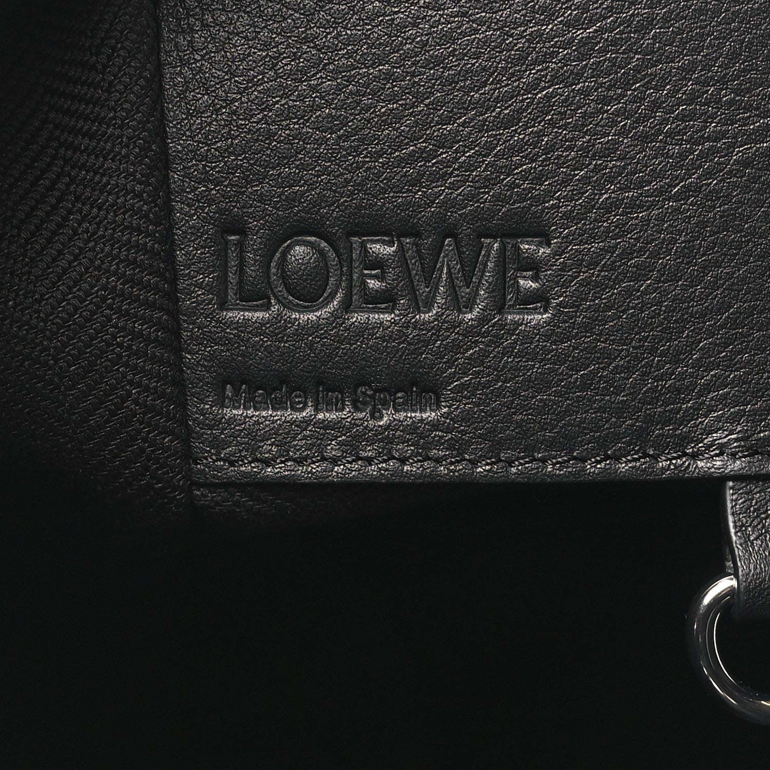 Loewe Calfskin Small Hammock Shoulder Bag Black 6 of 10