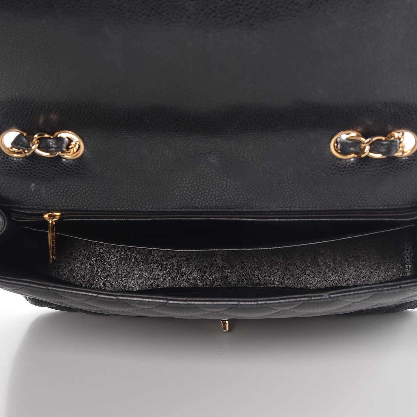 Caviar Quilted Jumbo Single Flap Black