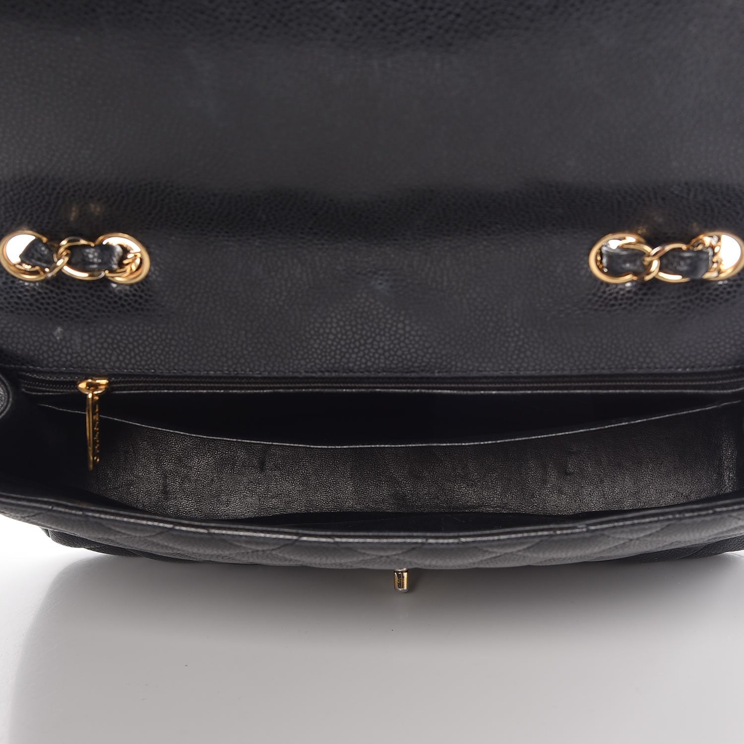Chanel Caviar Quilted Jumbo Single Flap Black 5 of 8