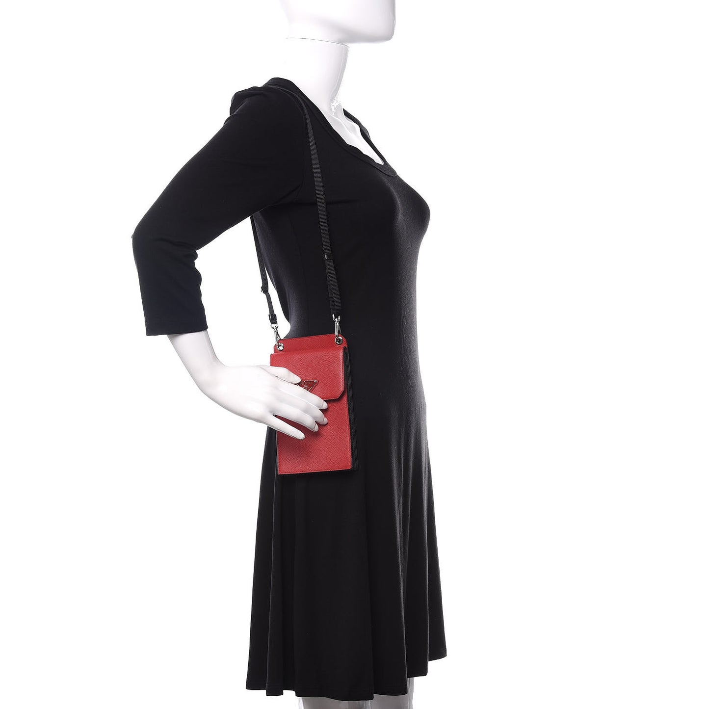 Saffiano Smartphone Case Fuoco Black