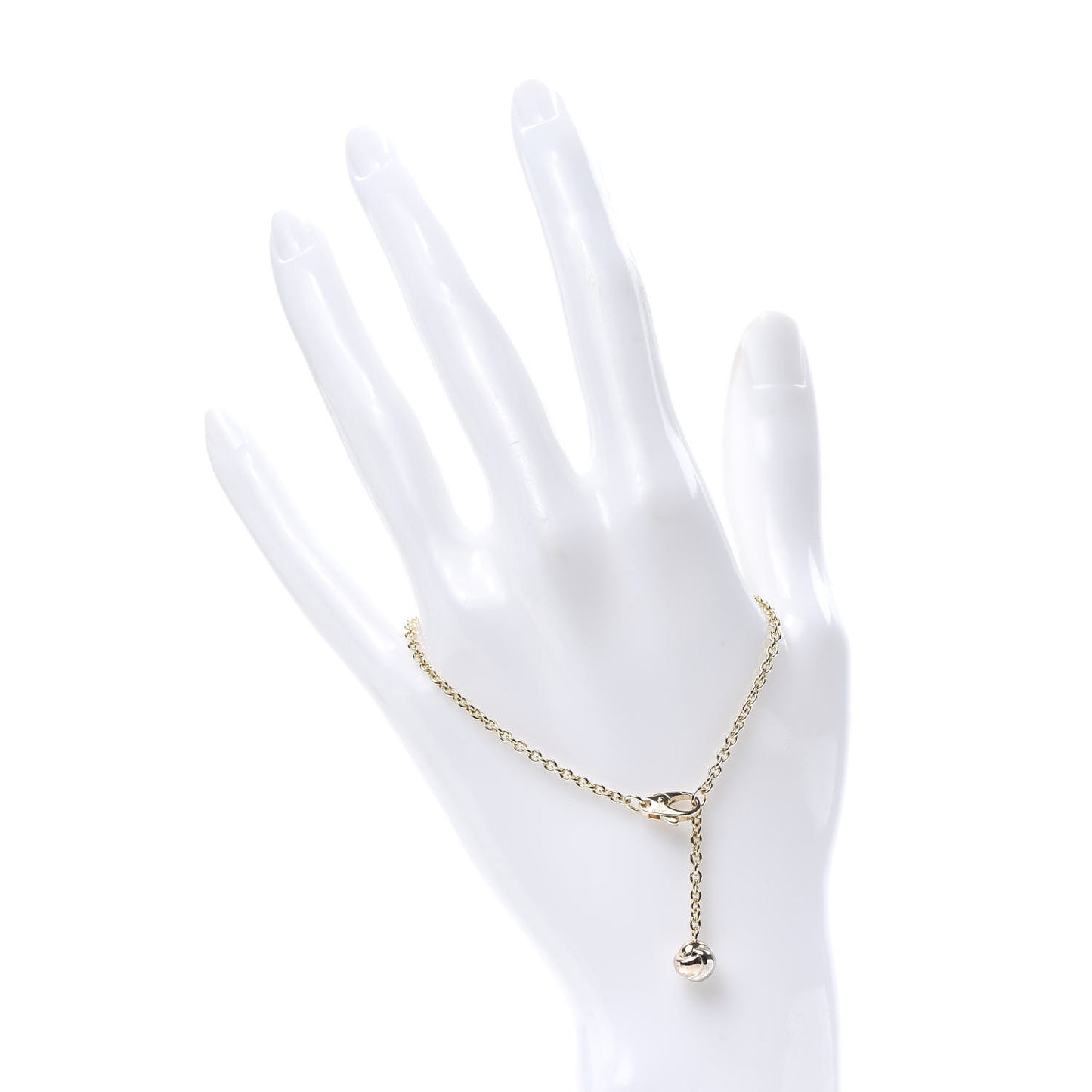 18K Yellow White Pink Gold Trinity Ball Bracelet