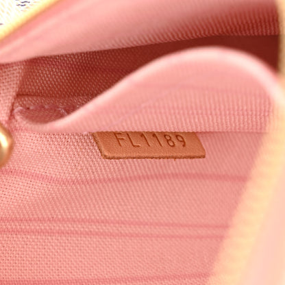 Louis Vuitton Damier Azur Neverfull MM GM Pochette Rose Ballerine 7 of 9
