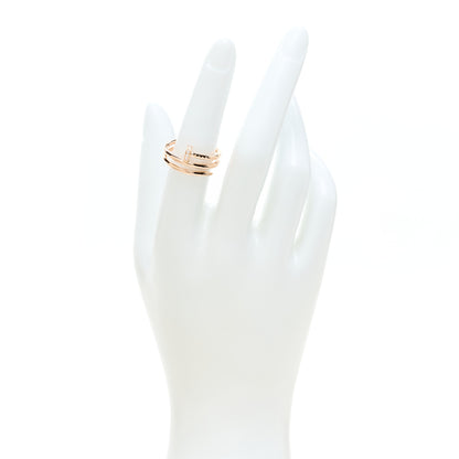 Cartier 18K Pink Gold Diamond Double Juste Un Clou Ring 53 6.25 2 of 7