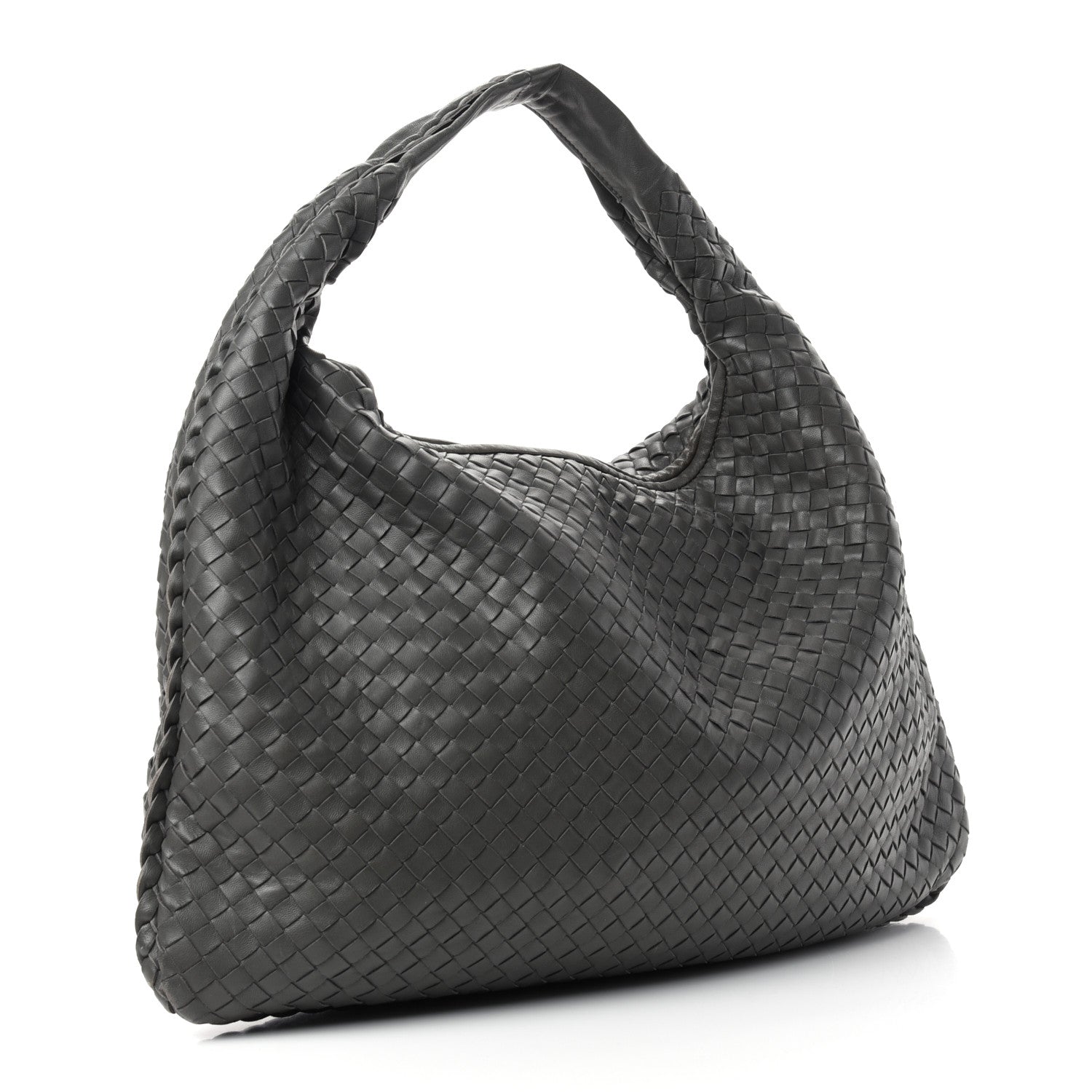 Bottega Veneta Nappa Intrecciato Large Veneta Hobo Light Grey 3 of 9