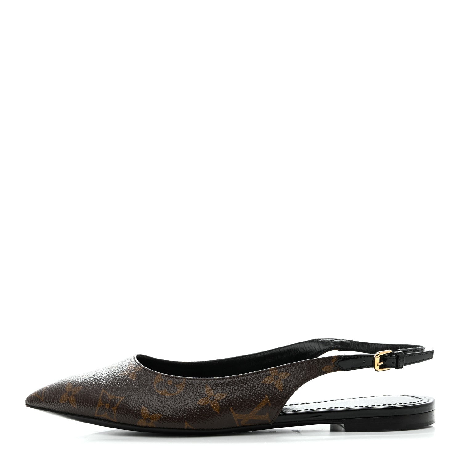 Louis Vuitton Patent Monogram Cherie Slingback Ballerina Flats 37 1 of 12