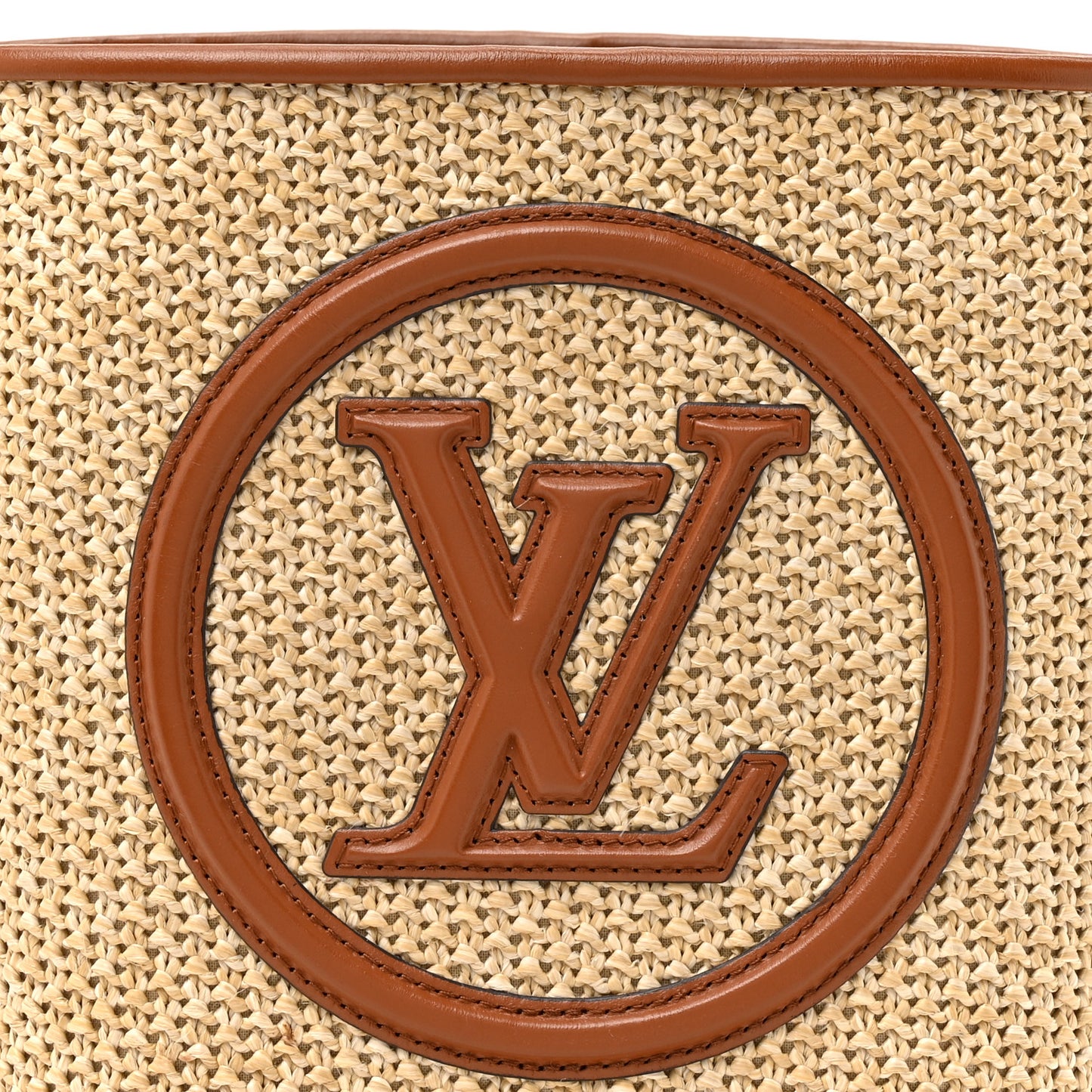 Raffia Petit Bucket Caramel
